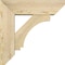 Ekena Millwork Imperial Slat Rough Sawn Bracket w/ Offset Brace, Douglas Fir, 6"W x 18"D x 18"H BKT0604X18X18IMP06RDF - alternate 2